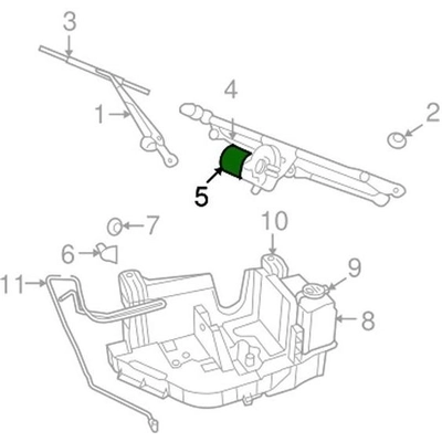 New Wiper Motor by MOPAR - 68002388AB pa6