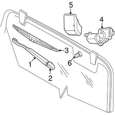 New Wiper Motor by MOPAR - 68002489AA pa7