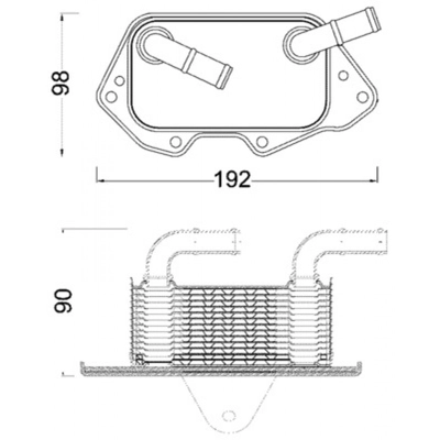 MAHLE ORIGINAL - CLC186-000S - Engine Oil Cooler pa1