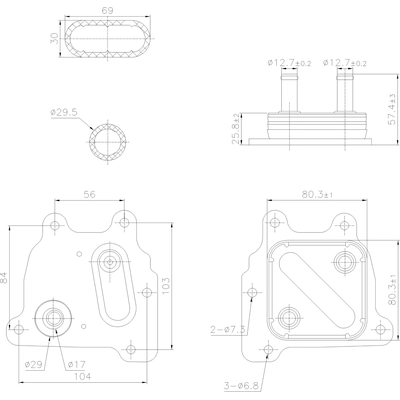 Oil Cooler by NISSENS - 91374 pa1