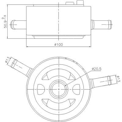 Oil Cooler by NISSENS - 91435 pa1