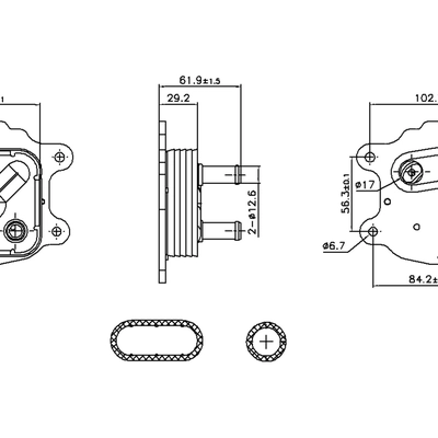 NISSENS - 91436 - Oil Cooler pa1