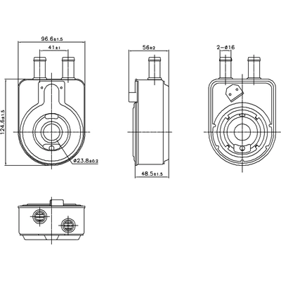 Oil Cooler by NISSENS - 91448 pa1