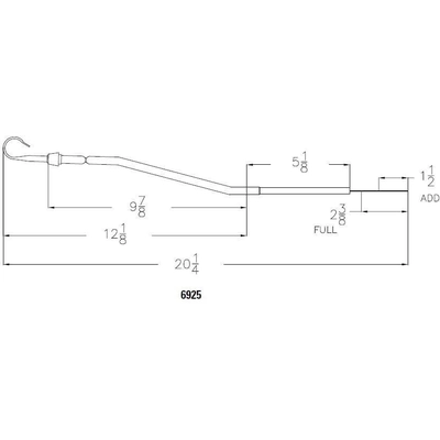 Oil Dipstick by MR. GASKET - 6925 pa4
