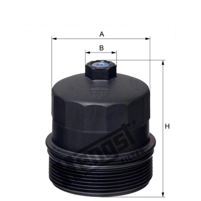 HENGST FILTER - H203H - Oil Filter Housing Cap pa1