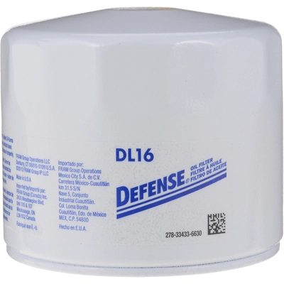 DEFENSE - DL16 - Engine Oil Filter pa2