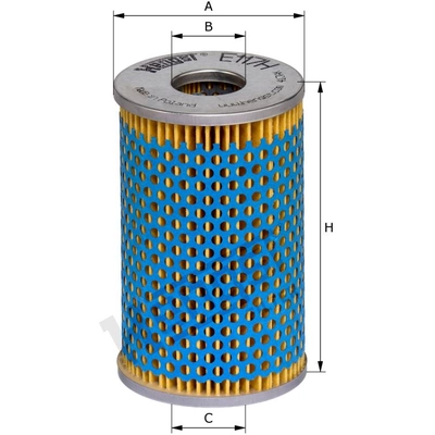 HENGST FILTER - E117H-D07 - Oil Filter Insert With Gasket Set pa1