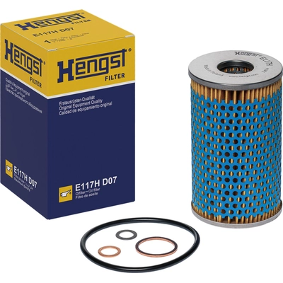 HENGST FILTER - E117H-D07 - Oil Filter Insert With Gasket Set pa4