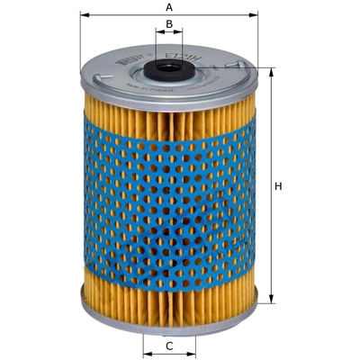 HENGST FILTER - E121H-D01 - Oil Filter Insert With Gasket Set pa1