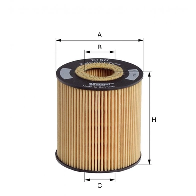 HENGST FILTER - E15H-D58 - Oil Filter Insert With Gasket Set pa2