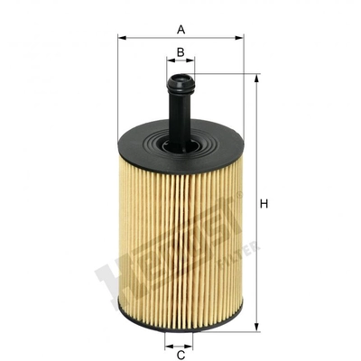 HENGST FILTER - E19H-D83 - Filtre à l'huile Insert With Gasket Set pa1