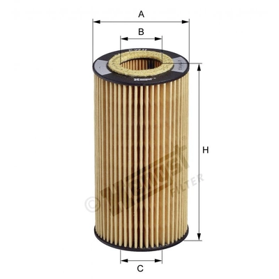 HENGST FILTER - E27H-D84 - Oil filter Insert With Gasket Set pa1