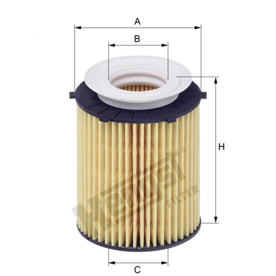 HENGST FILTER - E818H-D238 - Oil Filter Insert With Gasket Set pa2