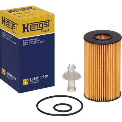 HENGST FILTER - E860H-D358 - Oil Filter Insert With Gasket Set pa3
