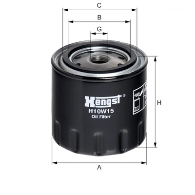 HENGST FILTER - H10W15 - Oil Spin-on filter pa2