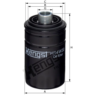 HENGST FILTER - H14W30 - Oil Spin-on filter pa2