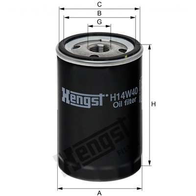 HENGST FILTER - H14W40 - Oil Spin-on filter pa2