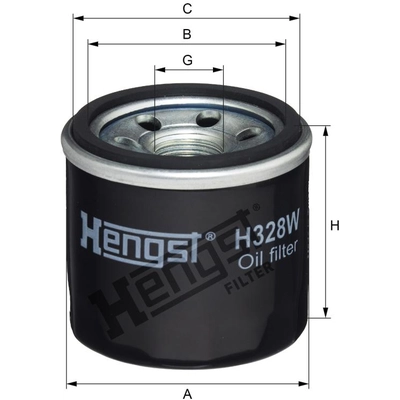 HENGST FILTER - H328W - Oil Spin-On Filter pa2