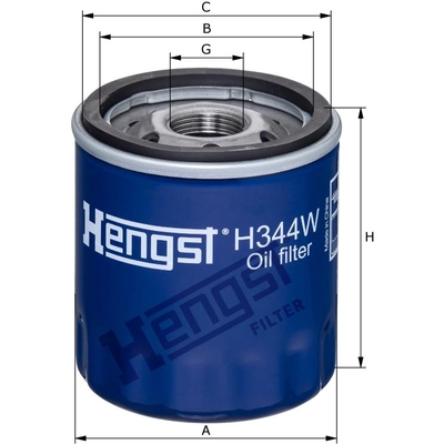 HENGST FILTER - H344W - Oil Spin-On Filter pa1