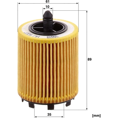 Oil Filter by MANN-FILTER - HU6007X pa3