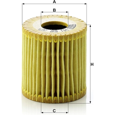 MANN-FILTER - HU68X - Oil Filter pa8