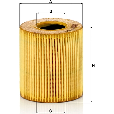 MANN-FILTER - HU711/51X - Oil Filter pa8