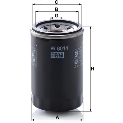 MANN-FILTER - W6014 - Oil Filter pa2