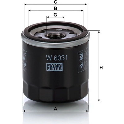 MANN-FILTER - W6031 - Oil Filter pa2