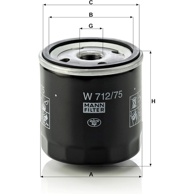 MANN-FILTER - W712/75 - Oil Filter pa4