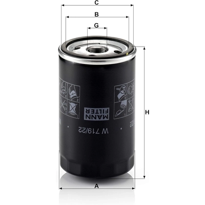 MANN-FILTER - W719/22 - Oil Filter pa4