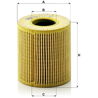 MANN-FILTER - HU711/51X - Oil Filter pa4