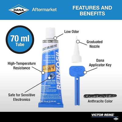 3x Victor REINZ Reinzosil 300SI 70ml – High Temp Silicone Sealant – Oil Pan Valve Cover Gasket Maker