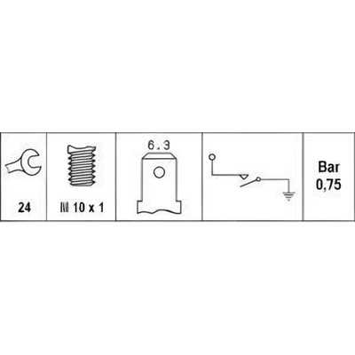 Oil Pressure Sender or Switch by HELLA - 003259481 pa2