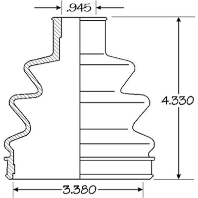 Ensemble de Soufflet de Joint Homocinétique extérieur par EMPI - 86-1194D pa1