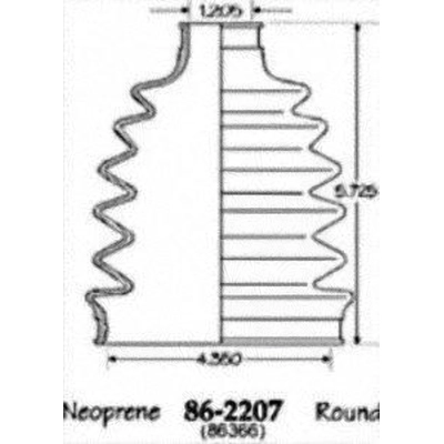 EMPI - 86-2207D - Ensemble de Soufflet de Joint Homocinétique extérieur pa2