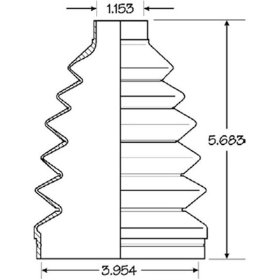 Ensemble de Soufflet de Joint Homocinétique extérieur by EMPI - 86-2326D pa2