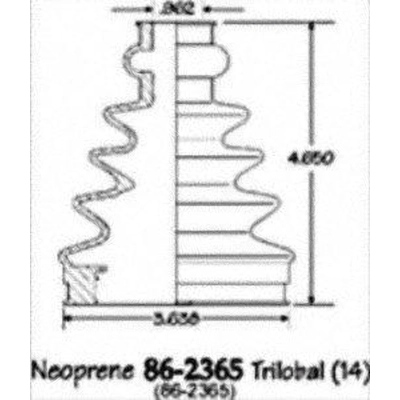 EMPI - 86-2365D - Ensemble de Soufflet de Joint Homocinétique extérieur pa5