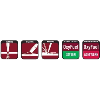 OxyFuel™ 1/4" x 50' Grade R Acetylene Welding Hose by FIRE POWER - 1412-0022 pa2