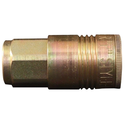 P-Style 1/4" (F) NPT x 3/8" 68 CFM Steel Quick Coupler Body by MILTON INDUSTRIES INC - 1803 pa1