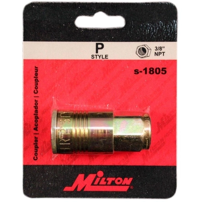 P-Style Quick Coupler Body, 5 Pieces by MILTON INDUSTRIES INC - 1805 pa2