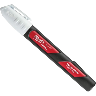 MILWAUKEE - 48-22-3711 - White Liquid Paint Marker (Pack of 12) pa2