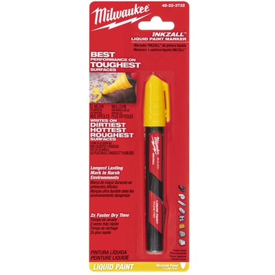 MILWAUKEE - 48-22-3722 - Yellow Liquid Paint Marker pa2