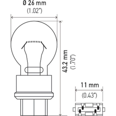 HELLA - 3457NA - Multi Purpose Light Bulb pa3