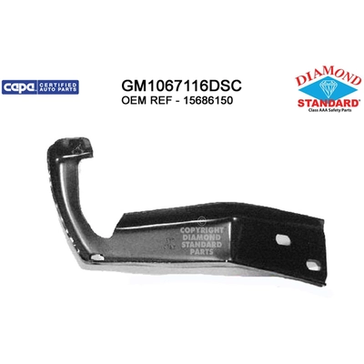 Passenger Side Front Bumper Bracket - GM1067116DSC pa1