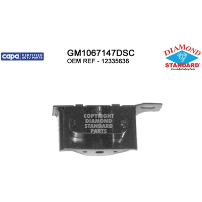 Passenger Side Front Bumper Bracket - GM1067147DSC pa1