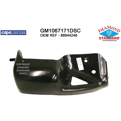 Passenger Side Front Bumper Bracket - GM1067171DSC pa1