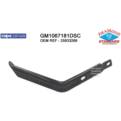 Passenger Side Front Bumper Bracket - GM1067181DSC pa1