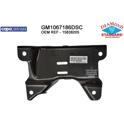 Passenger Side Front Bumper Bracket - GM1067186DSC pa1