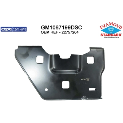 Passenger Side Front Bumper Bracket - GM1067199DSC pa1