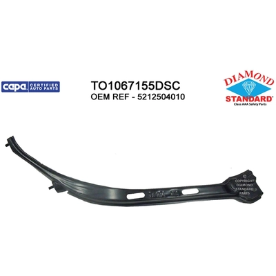 Passenger Side Front Bumper Bracket - TO1067155DSC pa1